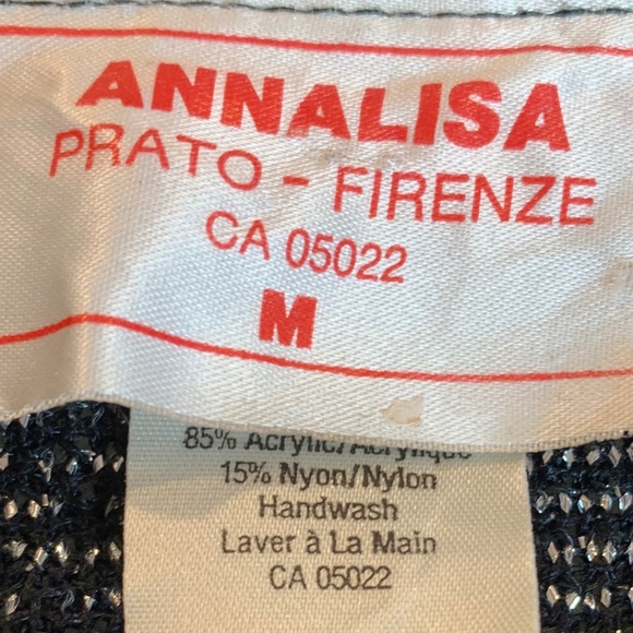 Annalisa Prato-Firenze – Vintage 1980s Metallic Knit Sweater - Medium (Eur) - Picture 5 of 5